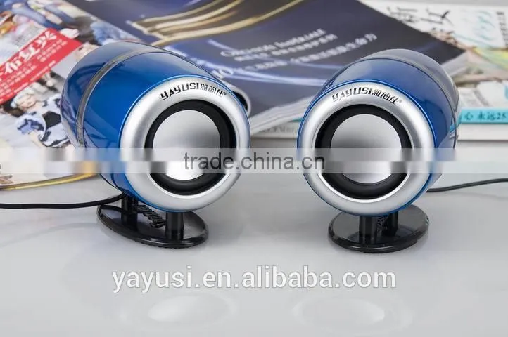 High Gloss Surface 2.0 CH USB Mini Computer Speaker For Laptop, 5W*2