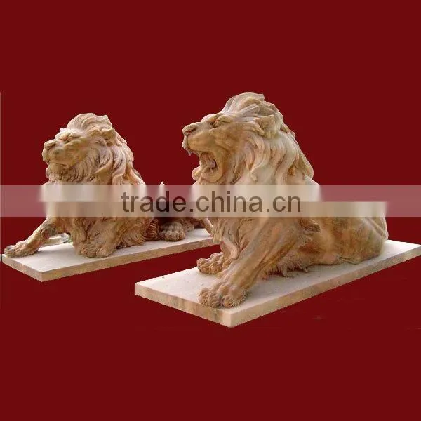 Western lion statue