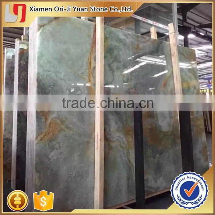 Factory top sell onyx modern stone fireplace