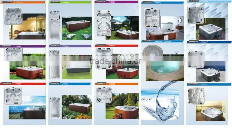 High quality whirlpool spa hot tub with 1 Lounger cheap hot tub JY8011