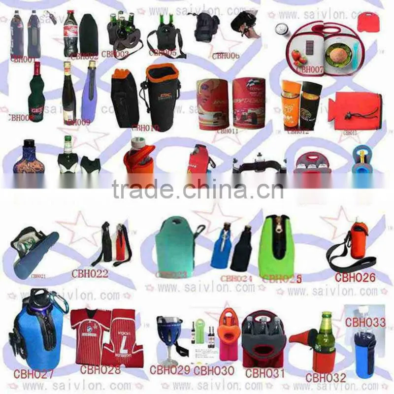 Neoprene Single Insulated Bottle Cooler Wine Tote Bag