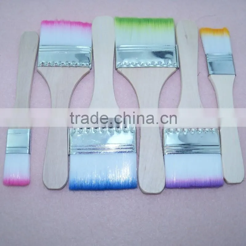 Colorful nylon hair dust cleaning barbecue brush paint brush set