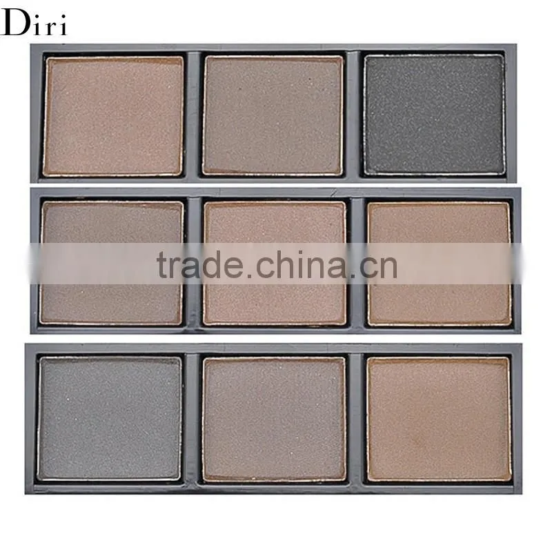 Double end small private label eyebrow brush with palette