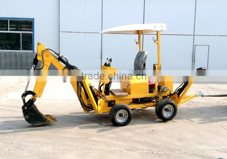 18hp diesel engine ATV towable backhoe excavator for sale