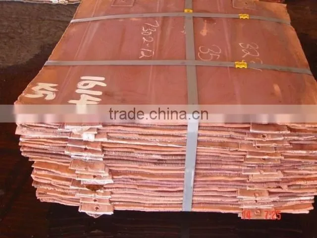 Special high purity copper cathode plating of non-ferrous metals