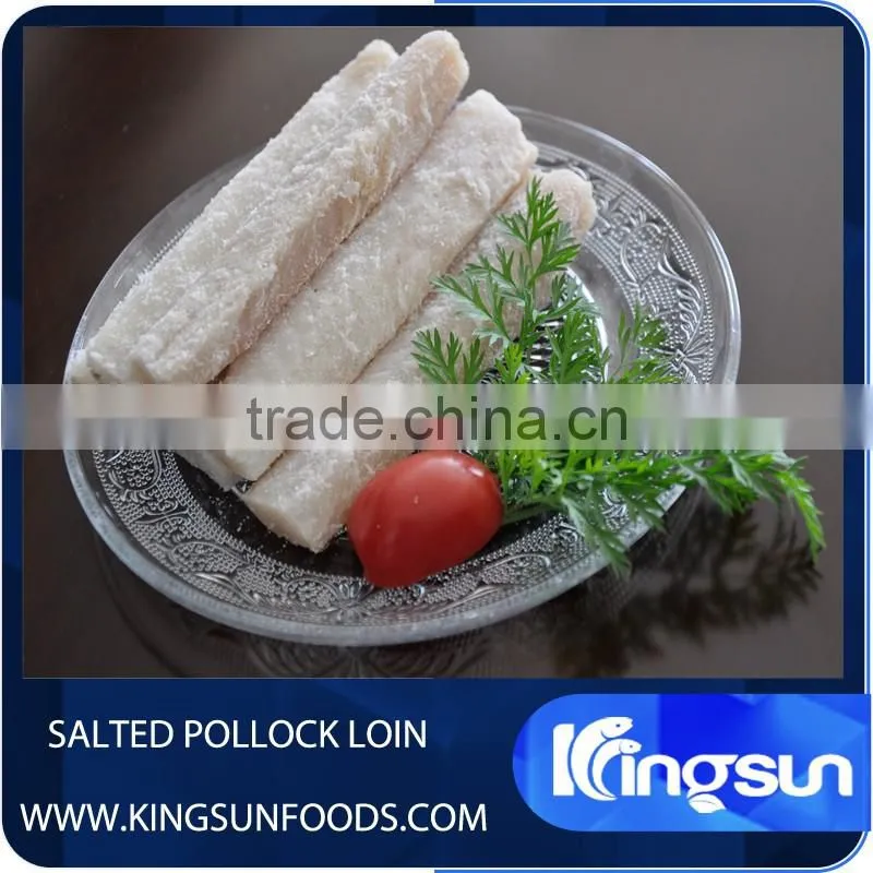 Salted Alaska Pollock Fish Loin