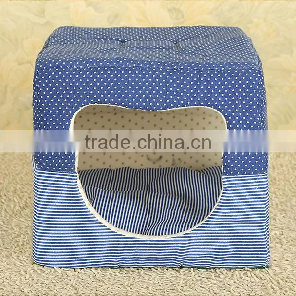 Double-use soft cozy dog bed fabric dog house