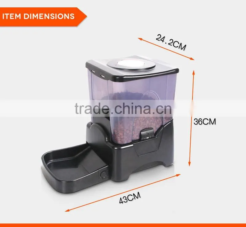 10L Time programmable automatic dog cat auto food feeder