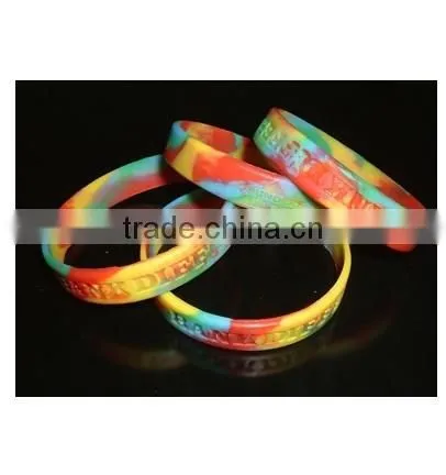 OEM logo print cheap custom bracelet silicone
