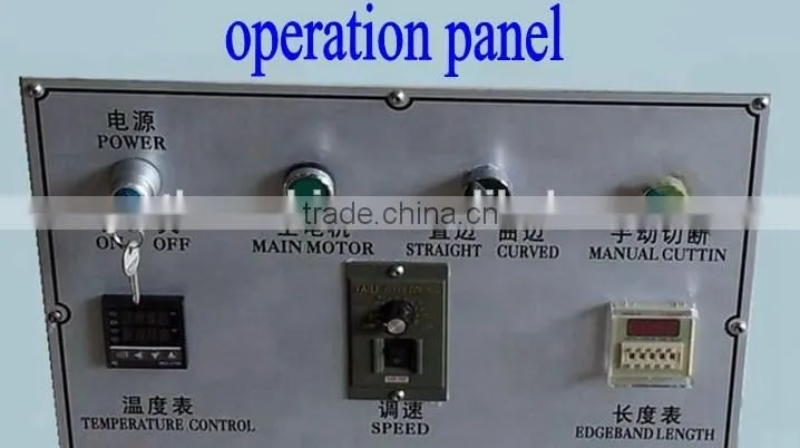 Hot Melt Glue Wood Edge Strip Bonding Machine For Straight And Curved Side