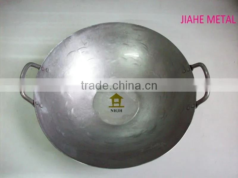 Hand Made Flat Bottom Chinese wok