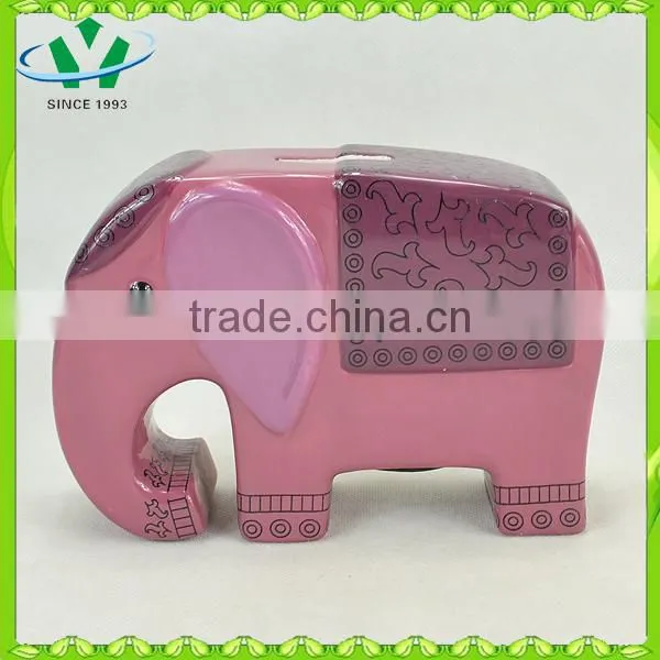 Ceramic elephant piggy bank