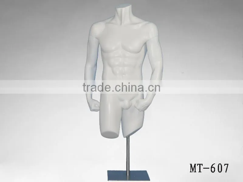 Realistic male mannequin used half body mannequins