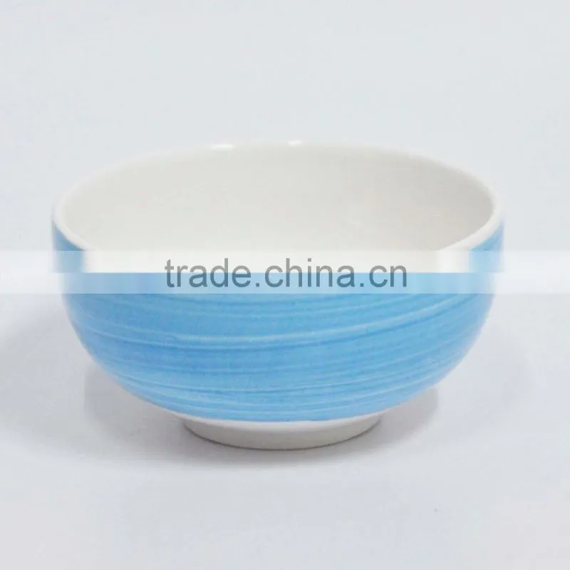 Ceramic baby food bowl with color drawing