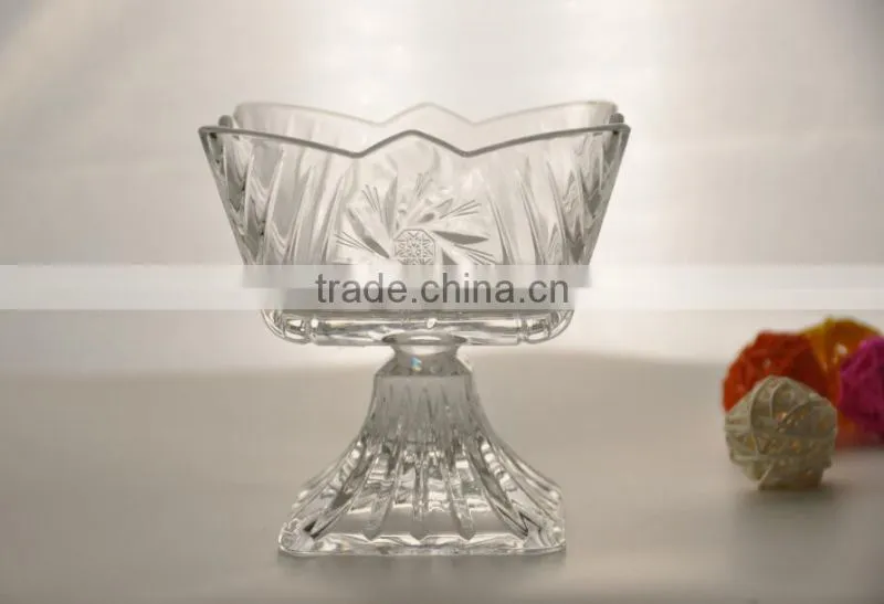 SGS inspection Anhui factory glassware Wholesale decoration fruit plate