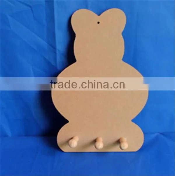antique unfinished wooden wall coat hook wholesale