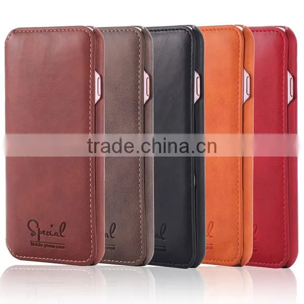New product wallet flip PU leather mobile phone case for iPhone 7