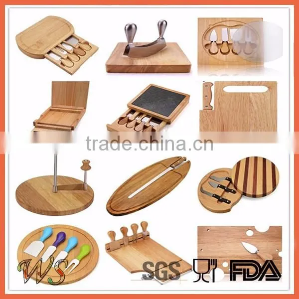eco oak wood cheese knife tool set