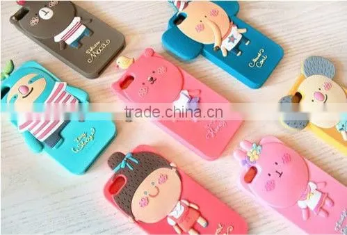 3D or 2D effected silicone phone case