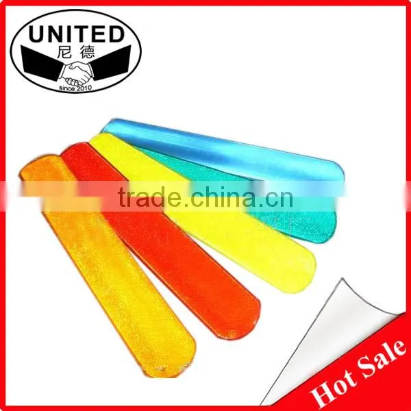 PVC Wrist Band Custom Reflective Promotional Gift Slap Bracelet