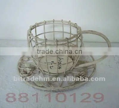 Metal handmade flower pot