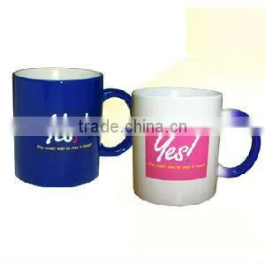 11oz 330ml Partial Color Changing Ceramic Mug