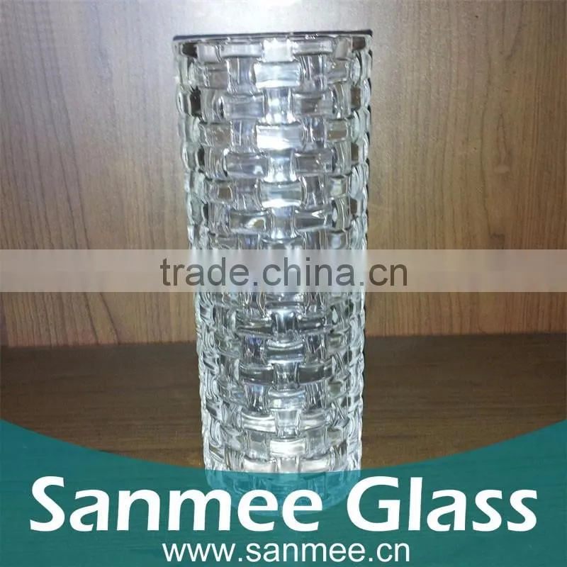 Geometric glass vase holders cheap,glass vase,glass mosaic mirror vase
