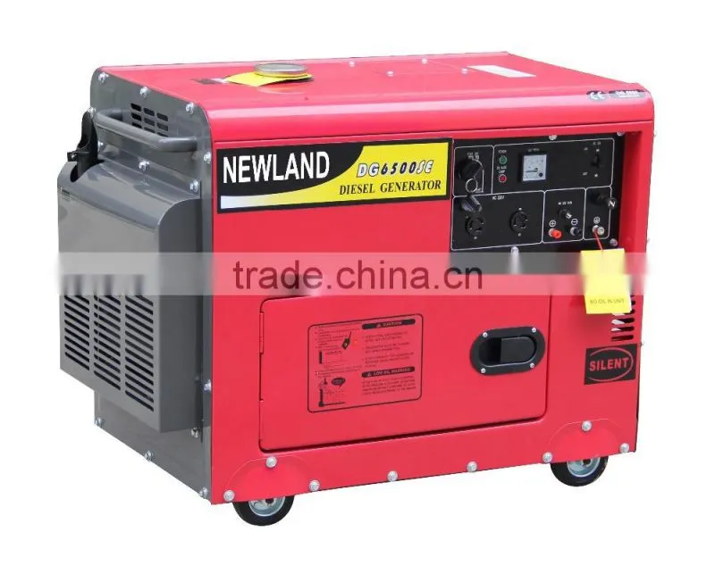 Air cooled 186FA diesel engine 5kW/6kW CE certificate silent diesel generator