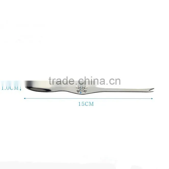 Wholesale dessert crab spoons,seafood tools for japan customer
