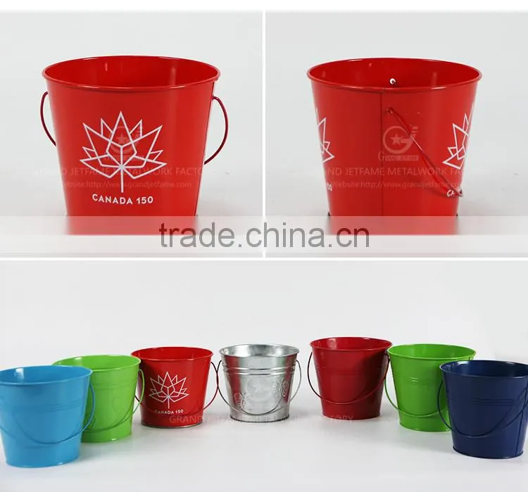 garden iron and zinc wholesale galvanised buckets for flowers zinc buckets for flowers
