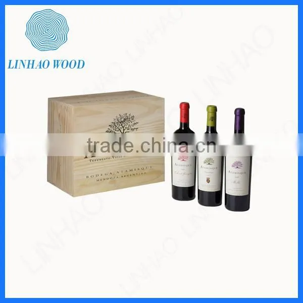 2015 Sliding Cover Wood 3 Litre Wine Box