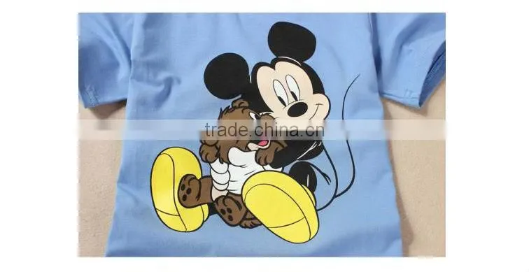 High quality cartoon printed cotton T shirt for chirlden