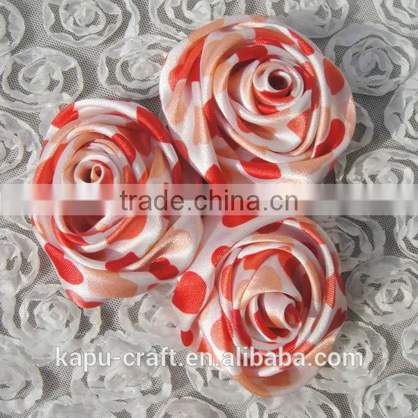 Cute handmade satin ribbon flowers bows rosettes