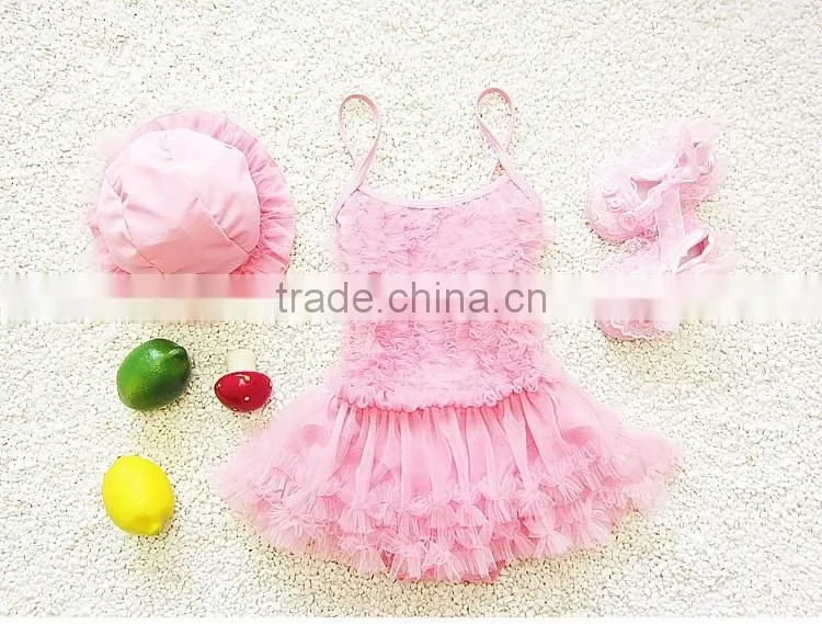 Factory price baby pink lace bikini children's swimwear kids swinwear a little baby swimwear /kids bikini