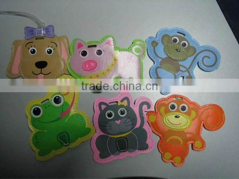 fashion PU luggage tag
