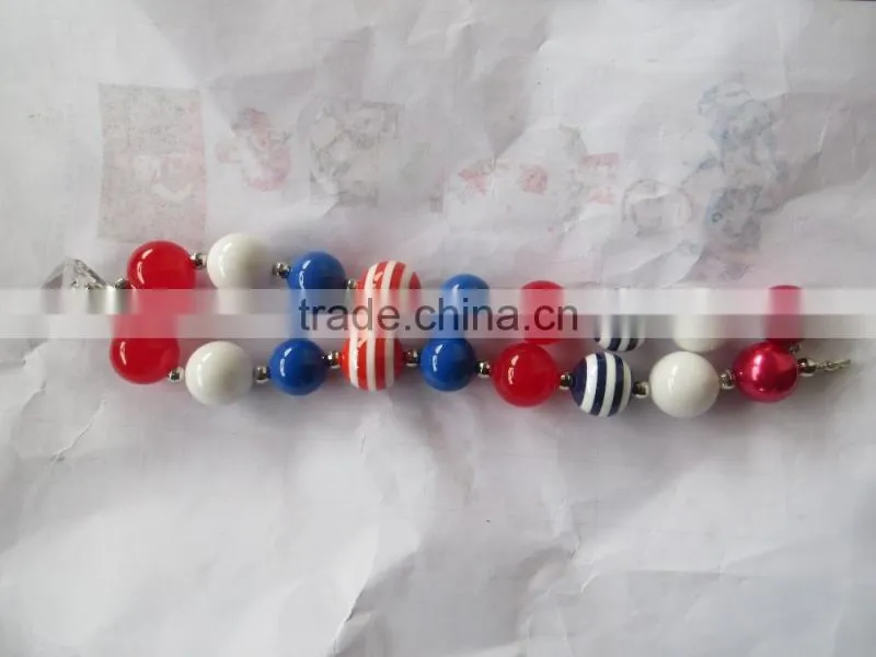 XF-405 latest fashion Baby girls beautiful necklace multi-color pearl kids jewelly children's necklace