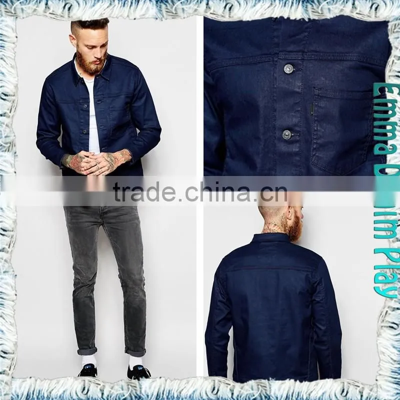 New 2015 Hot Selling Coat Super Fashion Indigo Denim Jacket for Men