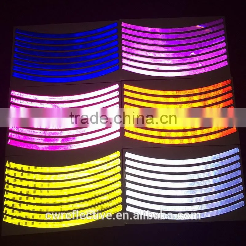 3M reflective glitter print custom sticker
