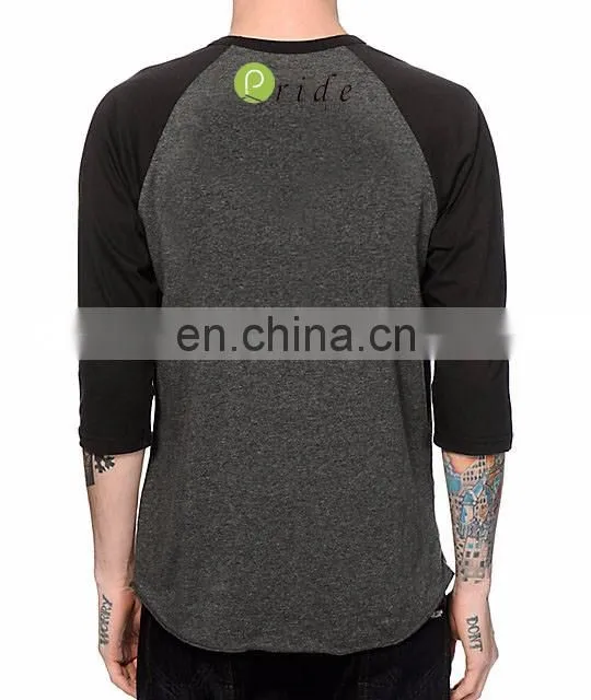 Unisex Adult Color Combination Custom Printing Baseball T-shirt-customise long sleeve t-shirt- casual wear t-shirt