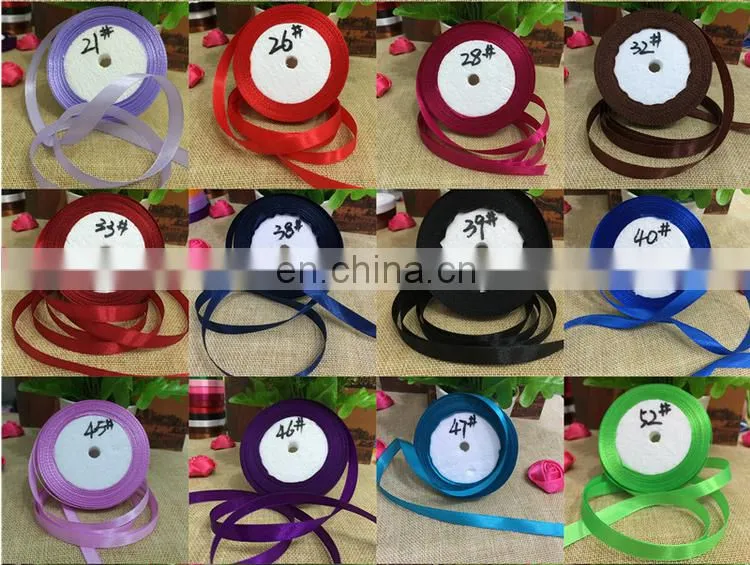 wholesale factory price high quality 100% polyester satin ribbon