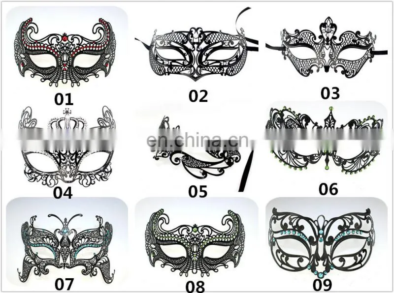 Wholesale sexy party filigree matel mask