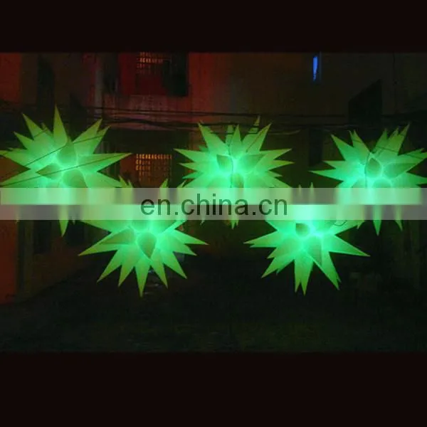 led inflatable star with led lighting for pub stage birthday Halloween party decoration