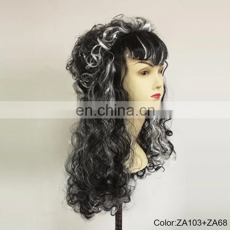 Halloween barock long curly wigs P-W223