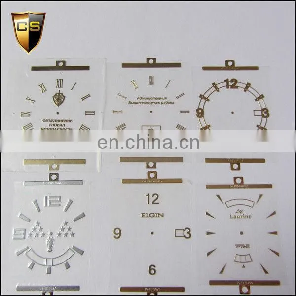 Real gold plating metal watch literally stickers affixed