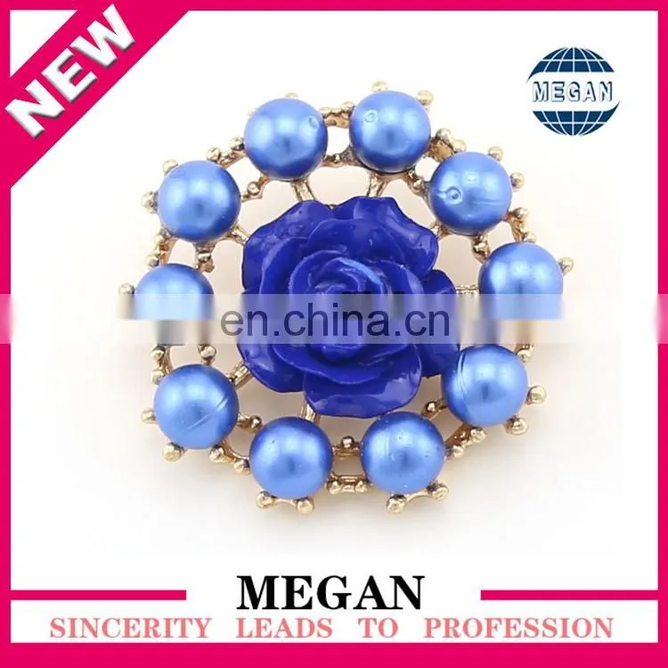 Wholesale diamond flower shaped fashion wedding flat back rhinestone button