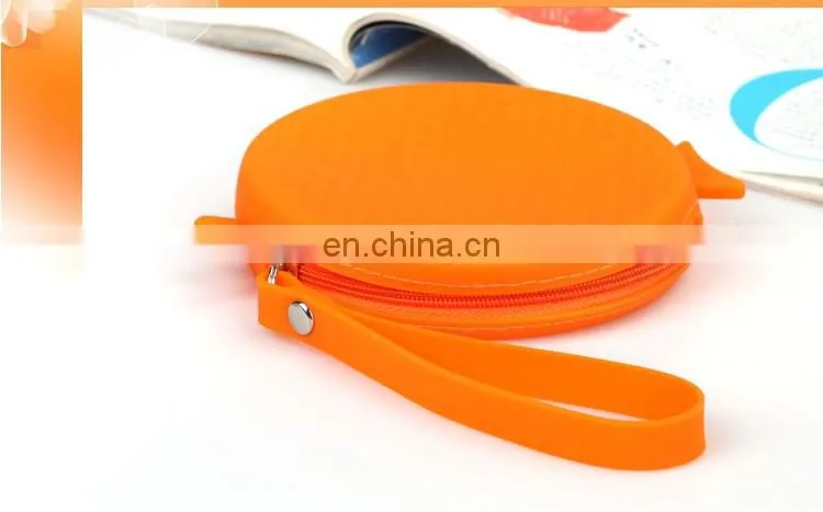Cartoon Shape Round Mini Money Bag Assort Coin Bank Fish Shape Girls Clutch Silicone Wallet Wristlet Purse