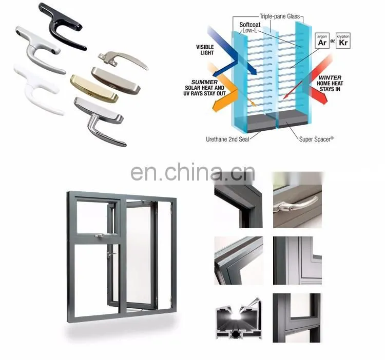 aluminium fixed glass window/ window glass view window curtain wall skylight