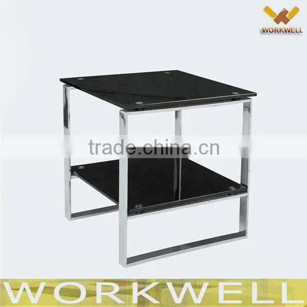 WorkWell hot sale two floor stainless steel coffee table Kw-T25