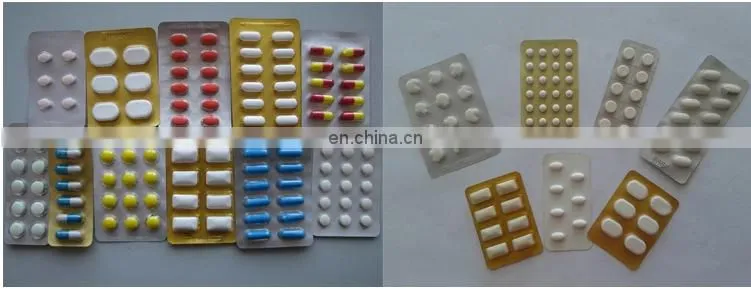 Automatic Capsule Tablet Jam Honey And Chocolate Blister Packing Machine Dpp80 For Medicine Food