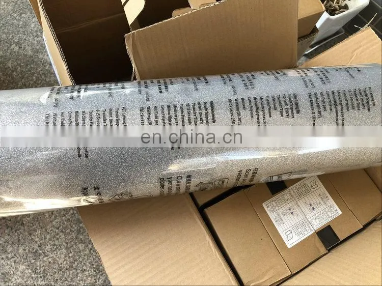 wholesale Korea best quality htv glitter film heat transfer glitter color vinyl rolls for t-shirt custom